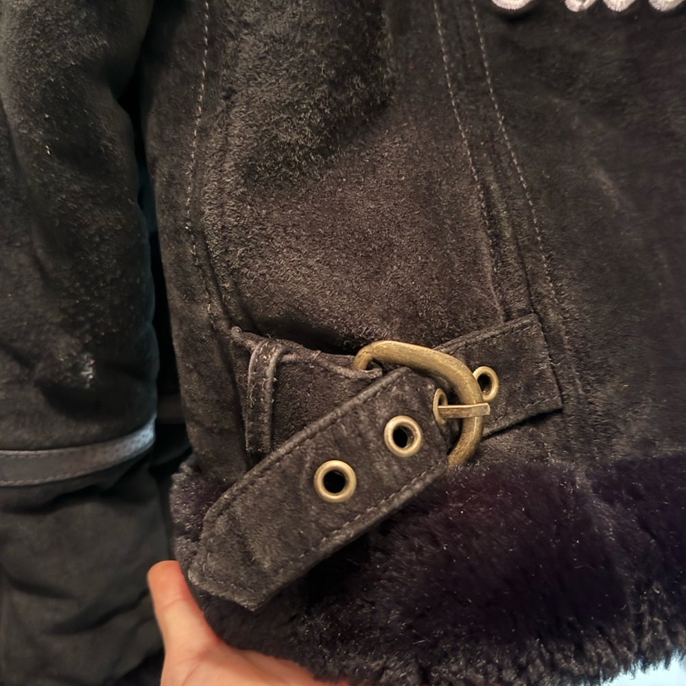 Baby Phat Black Coat with Embroidered Logo - Picture 5 of 5